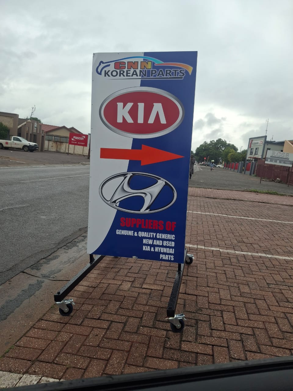 Sign on Wheels